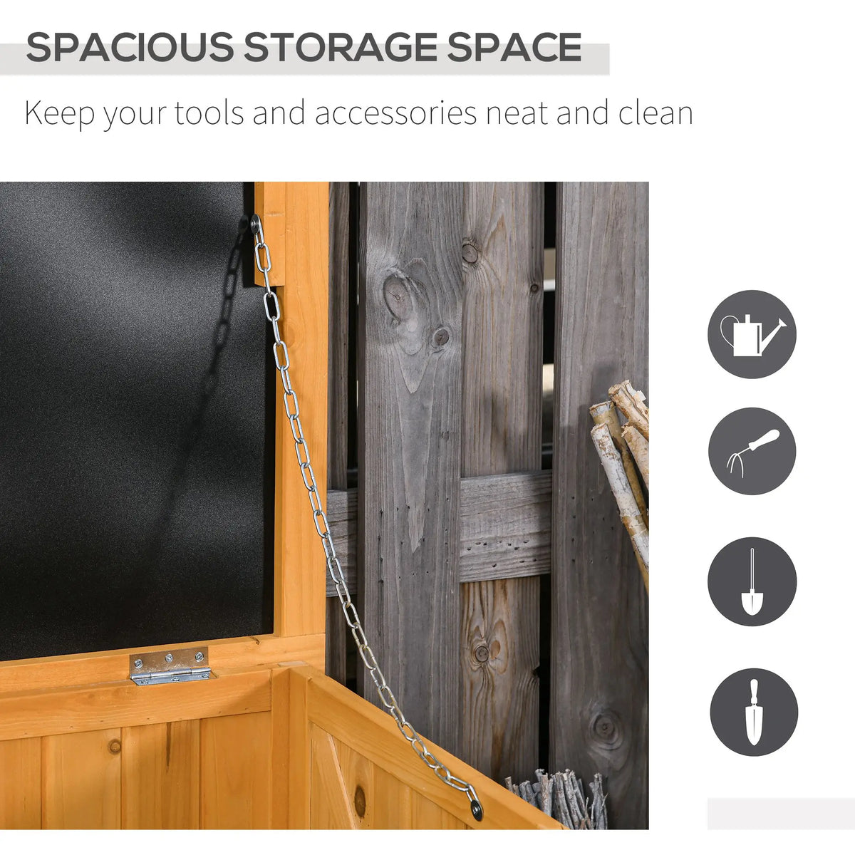 75 Gallon Wooden Storage Box Bench, Outdoor Garden Container, Yellow Patio Storage Boxes at Gallery Canada