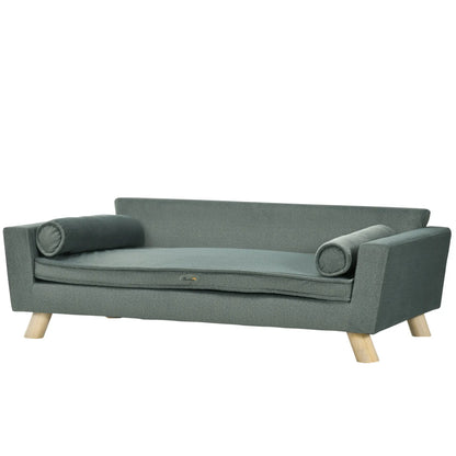 Dog Sofa Bed, Removable Pillows, Washable Cushion, Water-resistant, Medium Large, Grey Dog Sofas at Gallery Canada