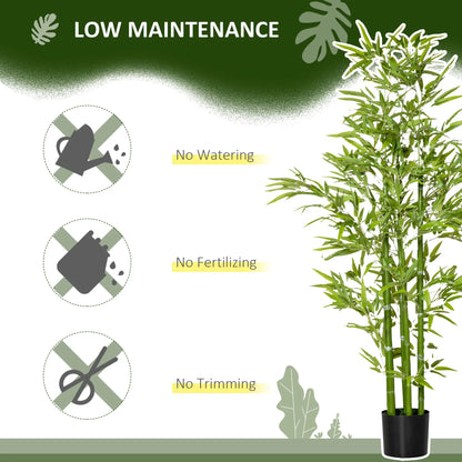 5FT Artificial Bamboo Tree, Faux Plant in Nursery Pot, Indoor Decor Artificial Trees at Gallery Canada