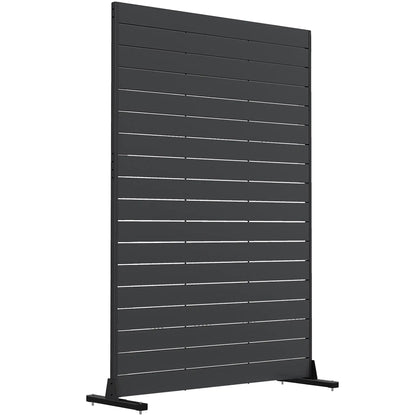 Outdoor Privacy Screen, 47.2" x 68.5" HDPE Panel With Stand, Black Side Awnings at Gallery Canada