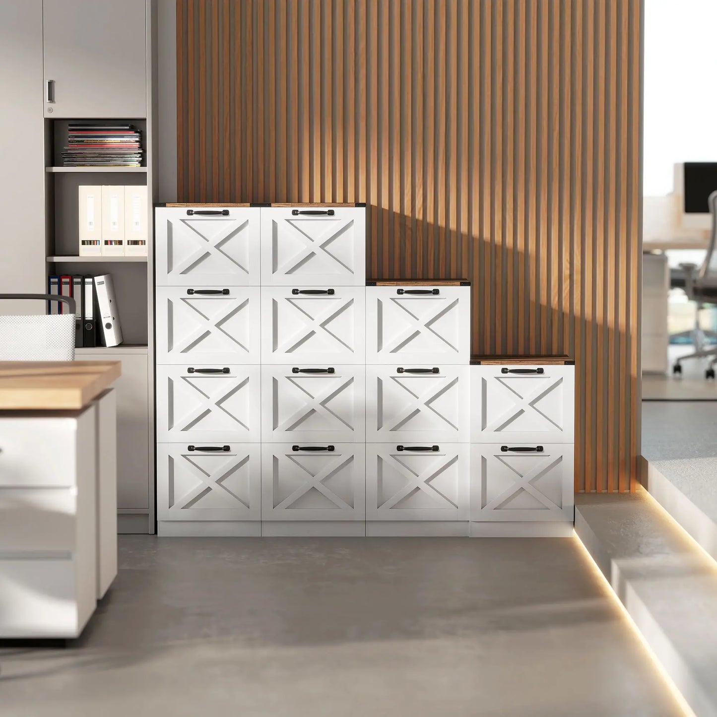 2 Drawer File Cabinet, Silent Slides, Letter/A4, White Office Cabinets & Cupboards at Gallery Canada