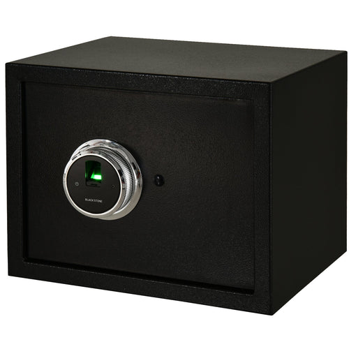 Fingerprint Electronic Security Safe Box, 0.95 Cubic Feet Cabinets, with 2 Emergency Keys, Removable Shelf, Great for Home, Hotel, Office, Black