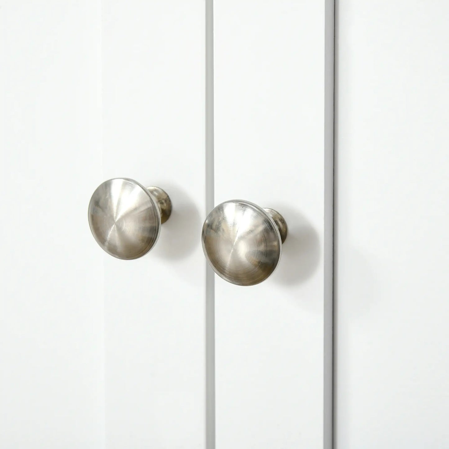 Sideboard Buffet Cabinet, 27" Kitchen Storage, Adjustable Shelf, White Storage Cabinets at Gallery Canada