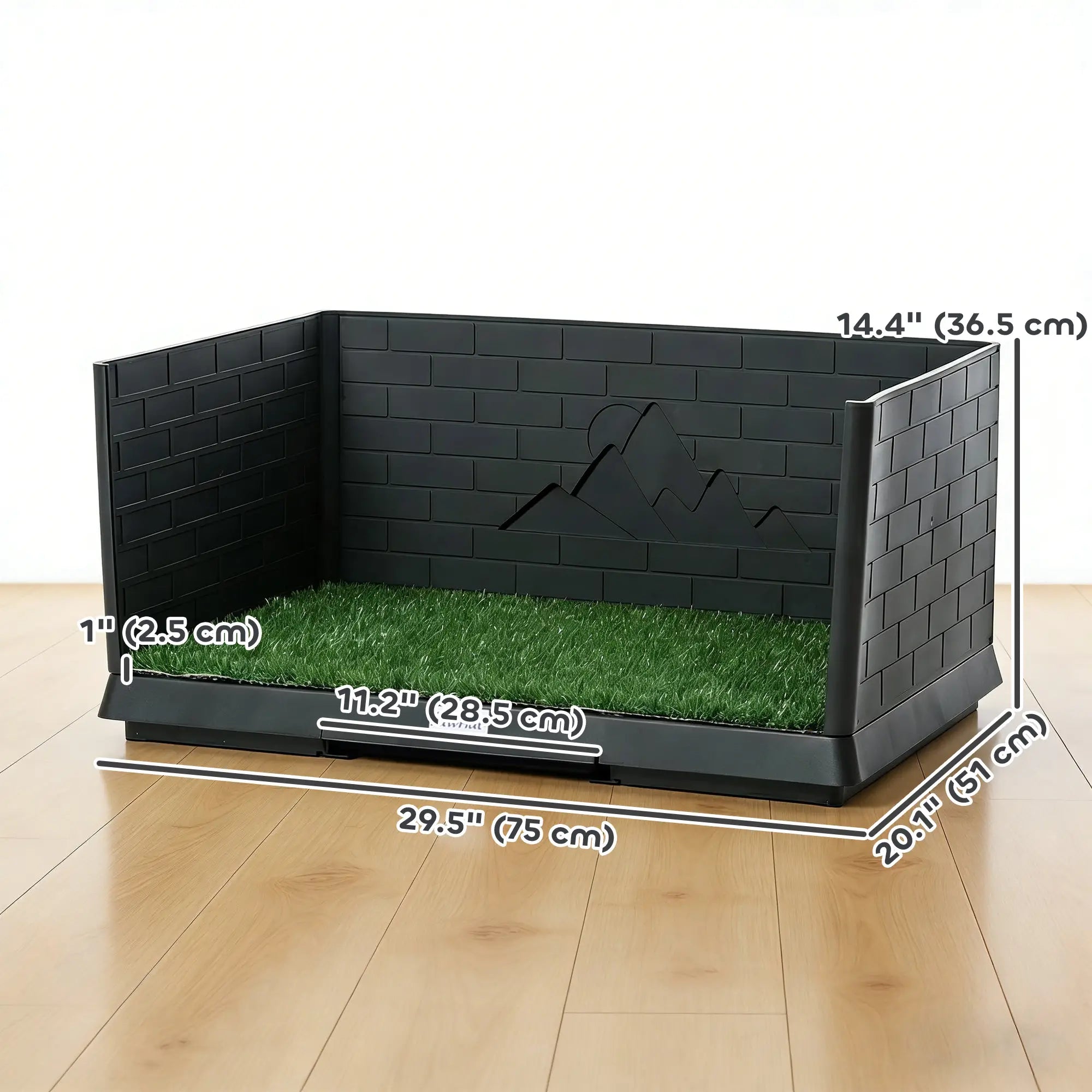 Dog Grass Pad With Tray, Indoor Potty Tray For Puppy Training Elevated Dog Beds at Gallery Canada