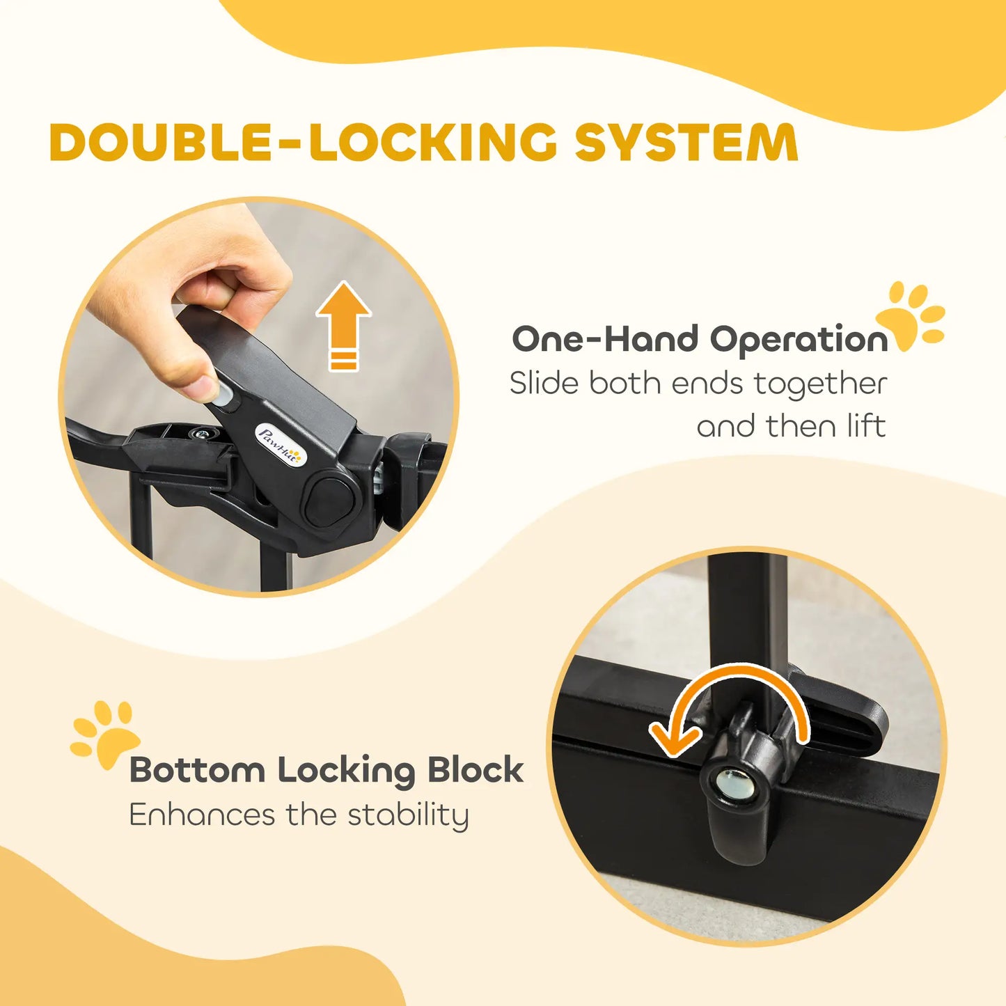 41" Easy Open Indoor Dog Gate, Black Houses, Kennels & Pens at Gallery Canada