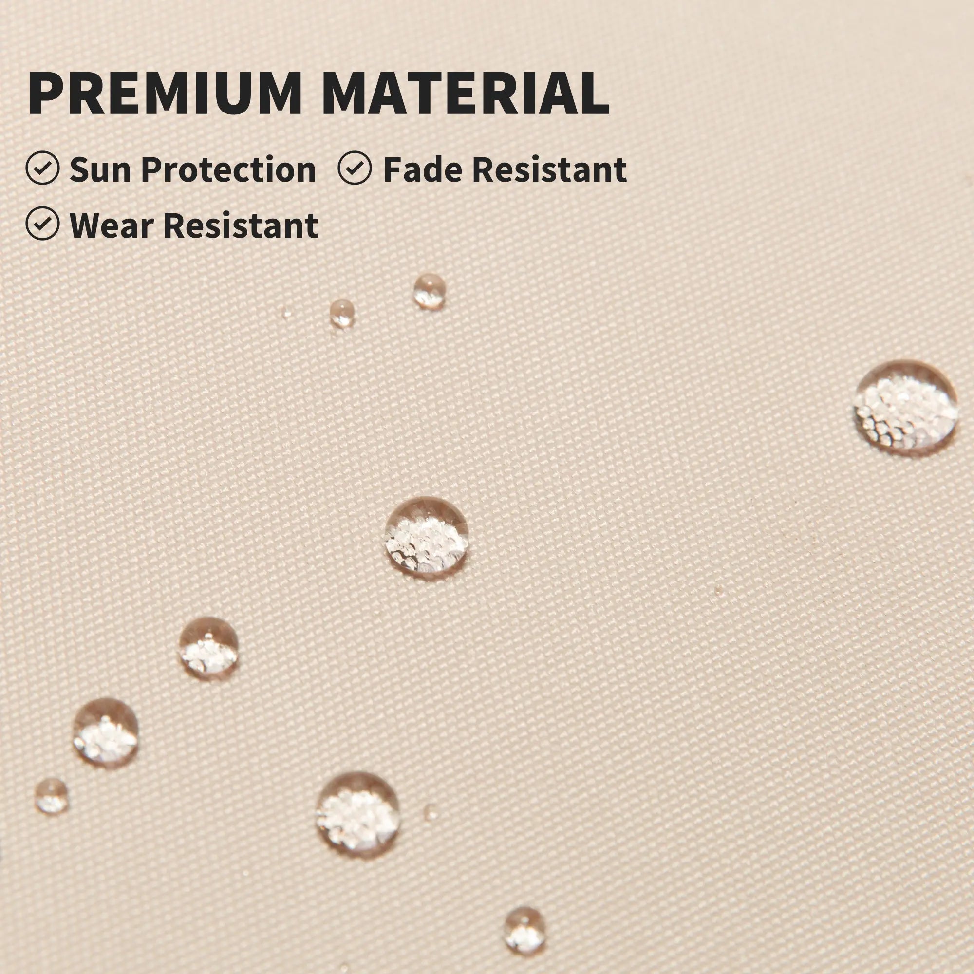 10x5ft Manual Retractable Awning, Water Resistant UV Protector, Beige Door Awnings at Gallery Canada