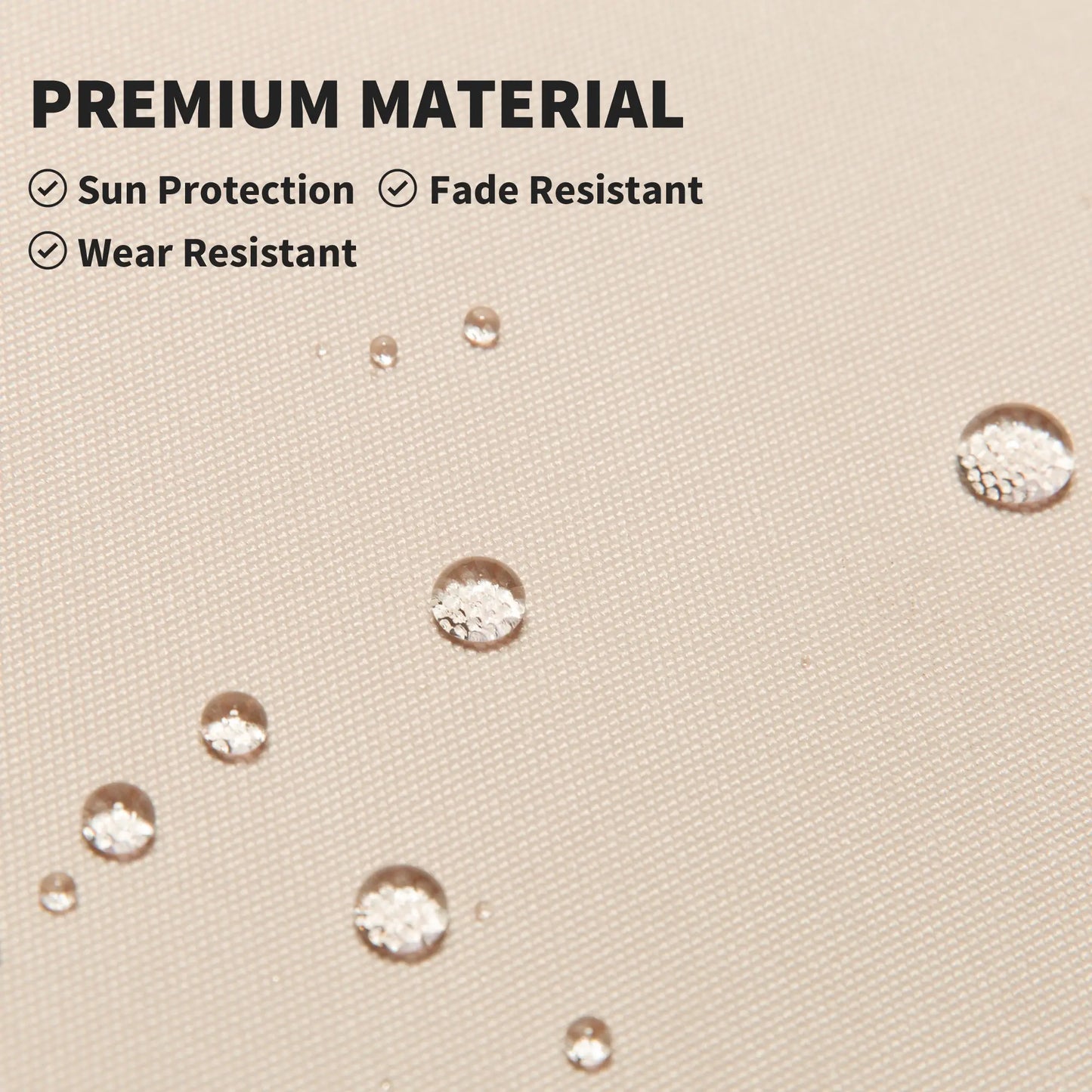 10x5ft Manual Retractable Awning, Water Resistant UV Protector, Beige Door Awnings at Gallery Canada