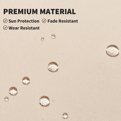 10x5ft Manual Retractable Awning, Water Resistant UV Protector, Beige Door Awnings at Gallery Canada