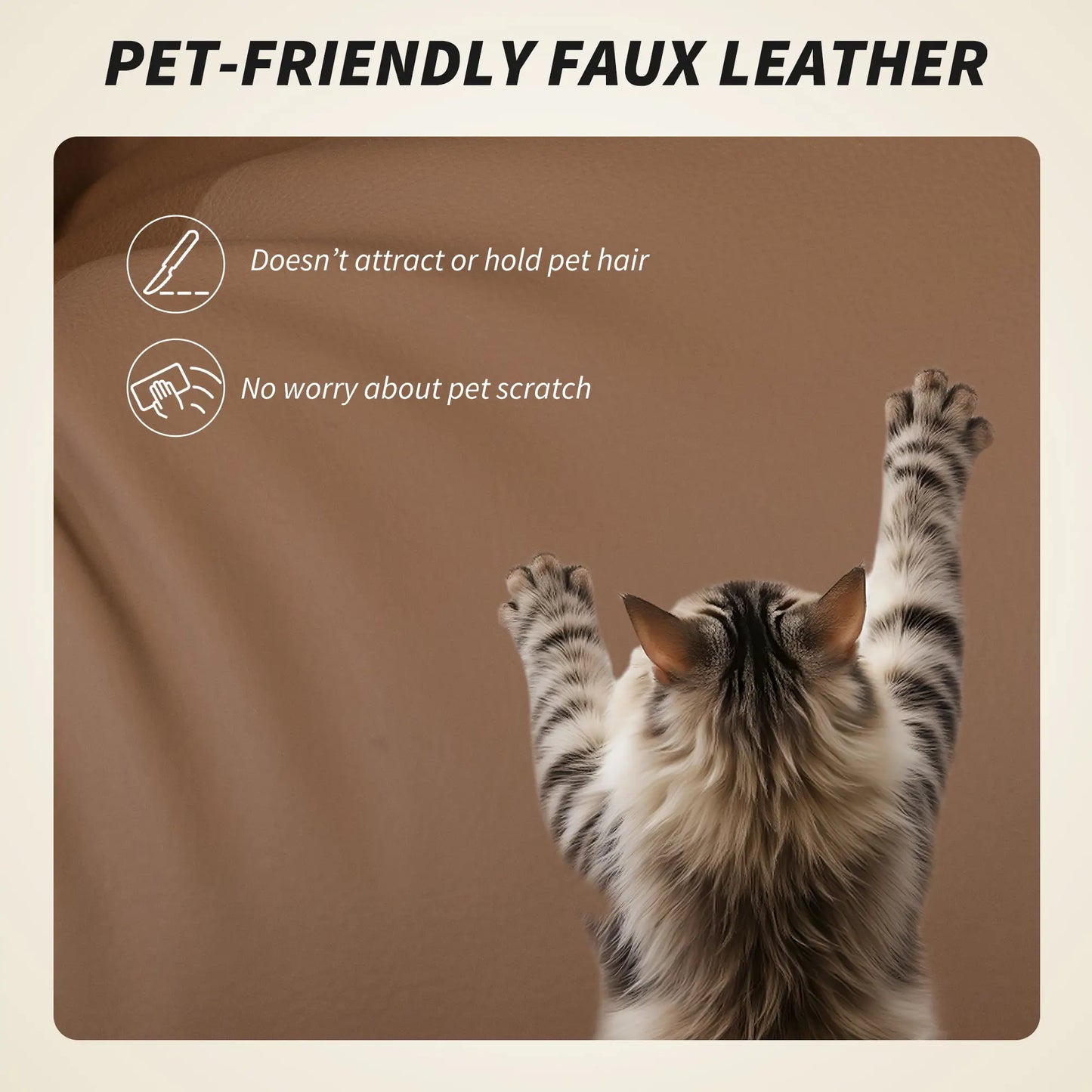 Office Chair with Massage, Faux Leather, Lumbar Support, Footrest, Brown Massage Chairs at Gallery Canada