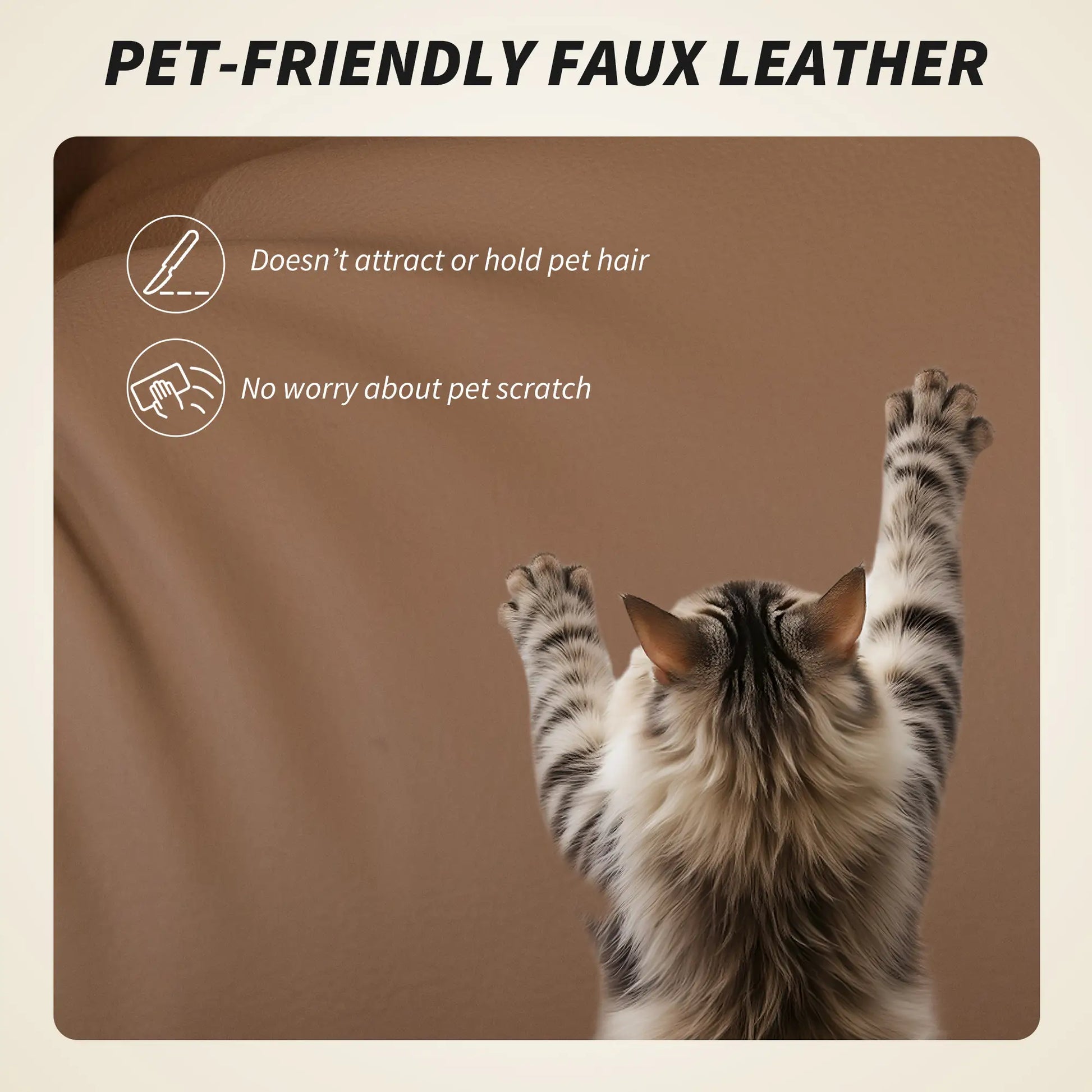 Office Chair with Massage, Faux Leather, Lumbar Support, Footrest, Brown Massage Chairs at Gallery Canada