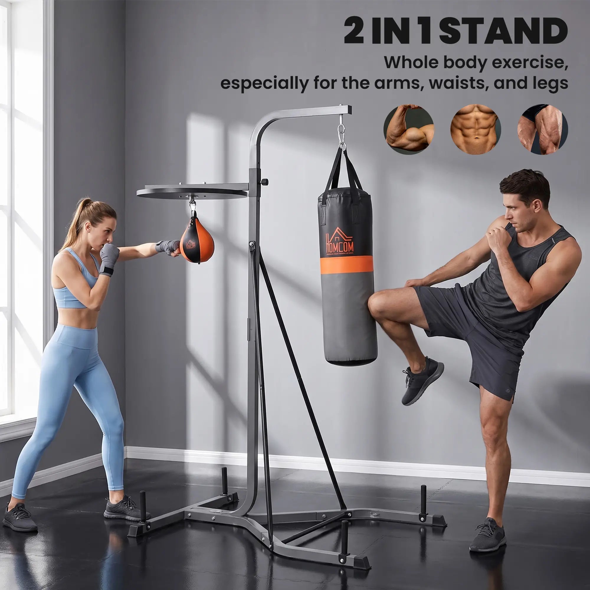 Punching Bag Stand, Speed Ball Holder, 45.25