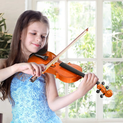 4/4 Violin, Maple Wood, Full Accessories Set, Storage Box, Orange Electronic Musical Pianos at Gallery Canada