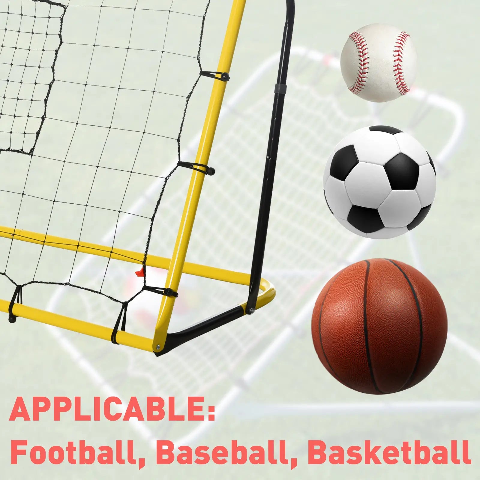 6 x 4 ft Rebound Net, 5 Angle Adjustable for Soccer Baseball Basketball Training Football at Gallery Canada