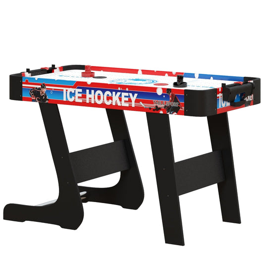 Folding Air Hockey Table 40" Arcade Table with 2 Pucks, 2 Pushers, Scoreboard for Family Game Room, Living Room, White at Gallery Canada