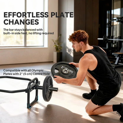 Olympic Deadlifting Bar, 2" Hex Barbell, 660 Lbs Capacity