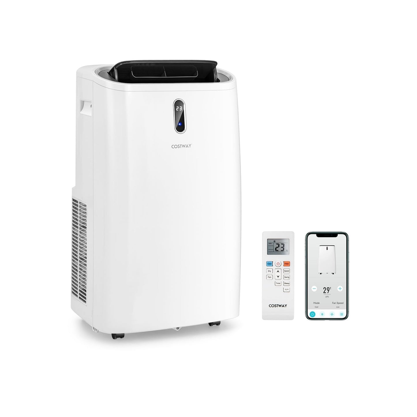 12000 BTU Portable Air Conditioner, Smart Control, White Portable Air Conditioners at Gallery Canada