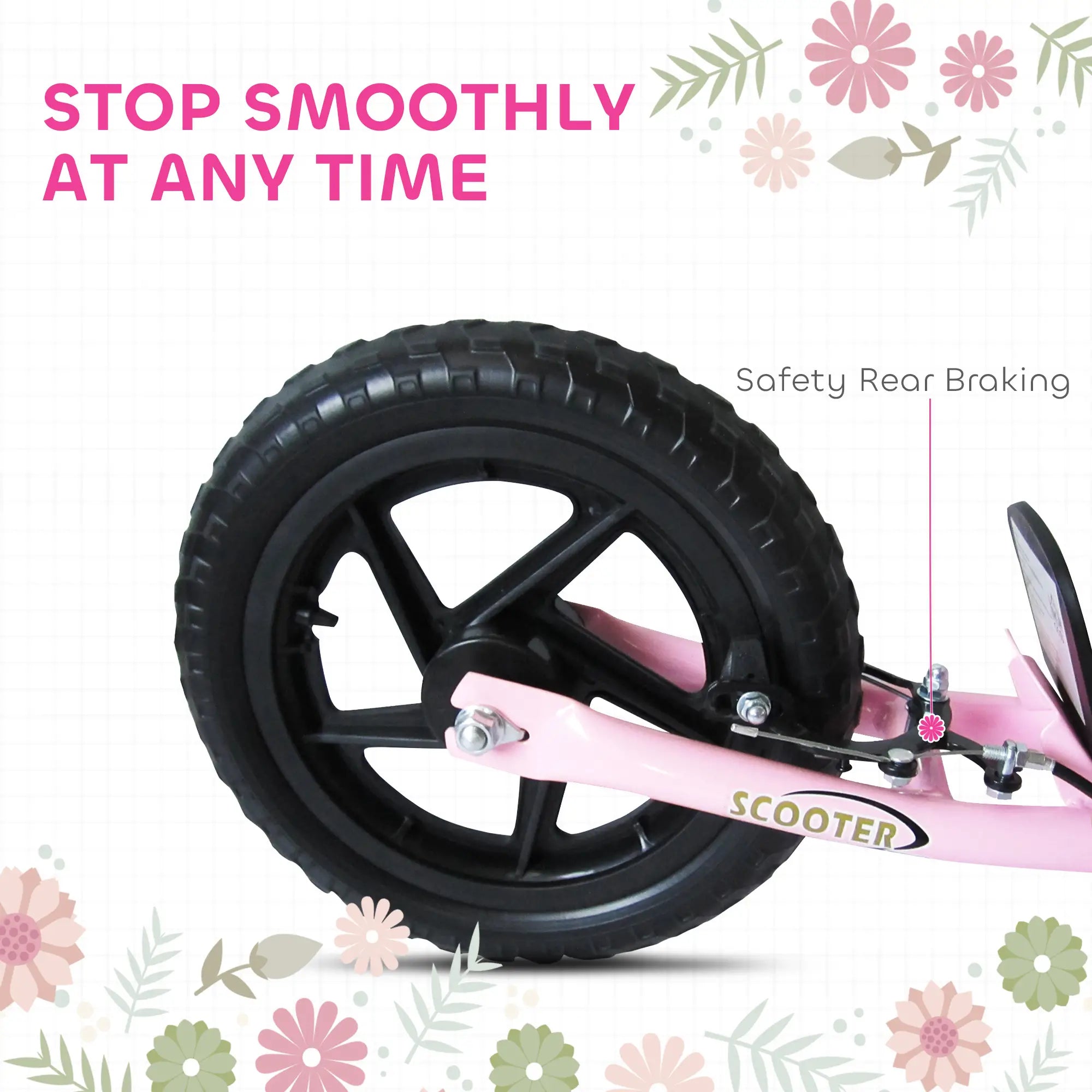 Kids Scooter Bike, 12'' Tire, for 5-12 Year Old, Pink Scooters at Gallery Canada