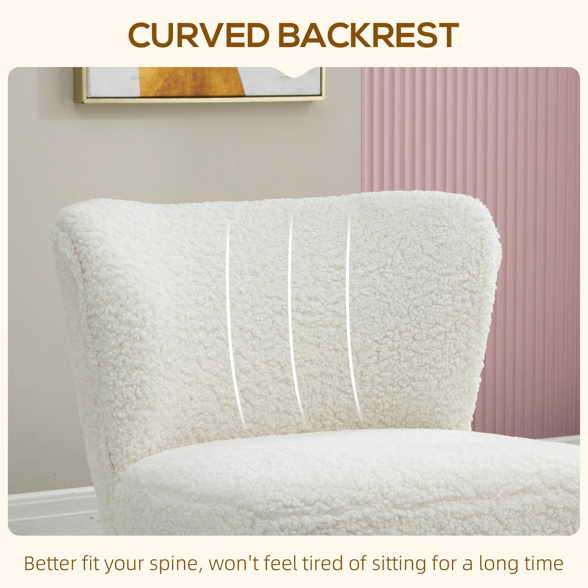 Lounge Chair, Soft Upholstery, Gold Legs, White Accent Chairs at Gallery Canada