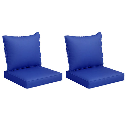4-Piece Seat Cushion Pillows, Patio Chair Cushions Set, Navy Blue Patio Chair Cushions at Gallery Canada