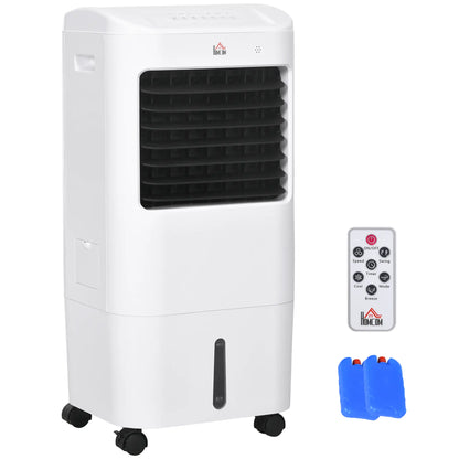 Tower Cooling Fan with Ice Pack, Remote, 3 Modes, 3 Speeds, 7.5H Timer, White Tower Fans at Gallery Canada