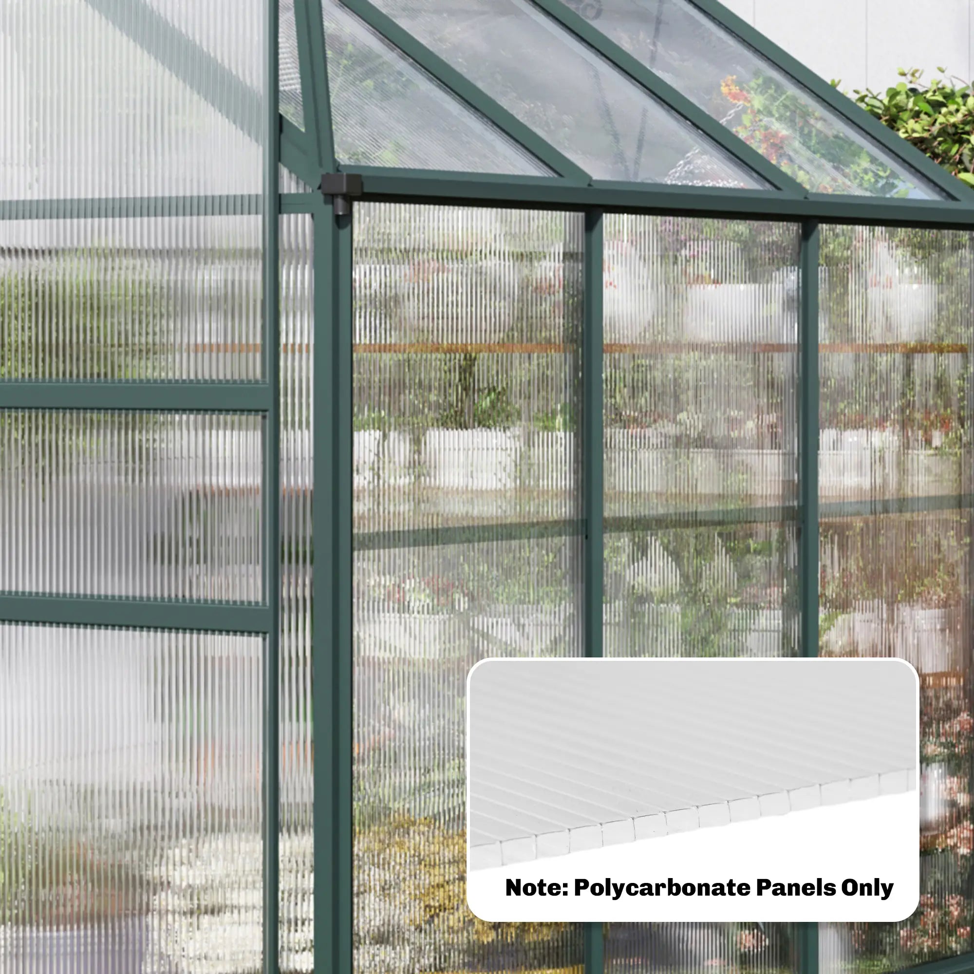 UV Protected Twin-Wall Greenhouse Panels, 47.2