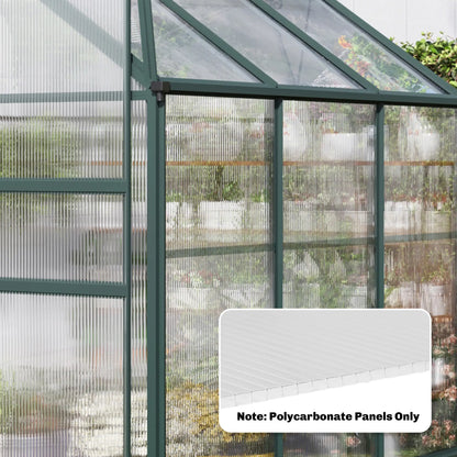 UV Protected Twin-Wall Greenhouse Panels, 47.2" x 23.6", 6 Pack, Clear Greenhouses at Gallery Canada