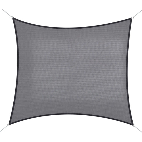 10ft x10ft Square Canopy Sun Sail Shade, UV Protector, Grey