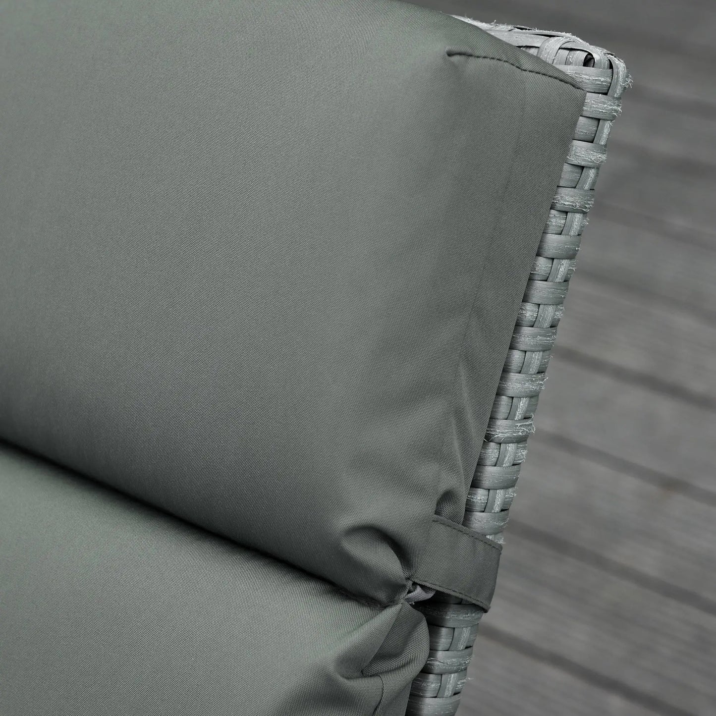 Outdoor Lounge Chair Cushion Set, 77.2" x 21.7", Dark Grey Patio Chair Cushions at Gallery Canada