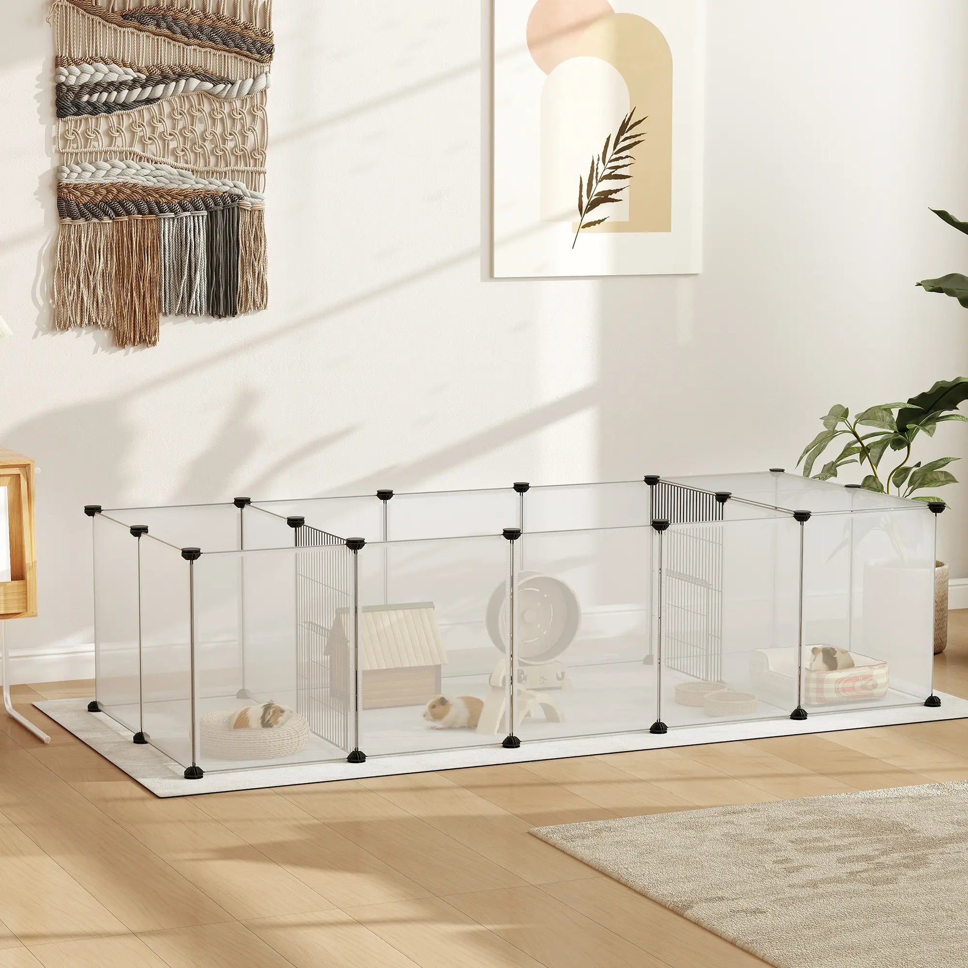 20 Panels DIY Small Animal Cage, With Door, Top Cover, White Houses & Habitats at Gallery Canada