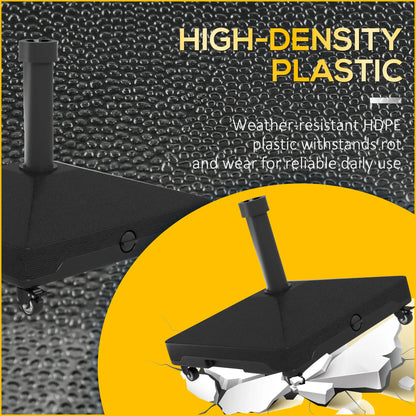 Fillable Umbrella Base With Wheels, Steel Pole, Black Umbrella Bases at Gallery Canada
