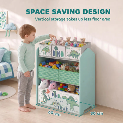 3-Tier Kids Storage Organizer, 6 Bins, Green Baby & Kids Storage at Gallery Canada