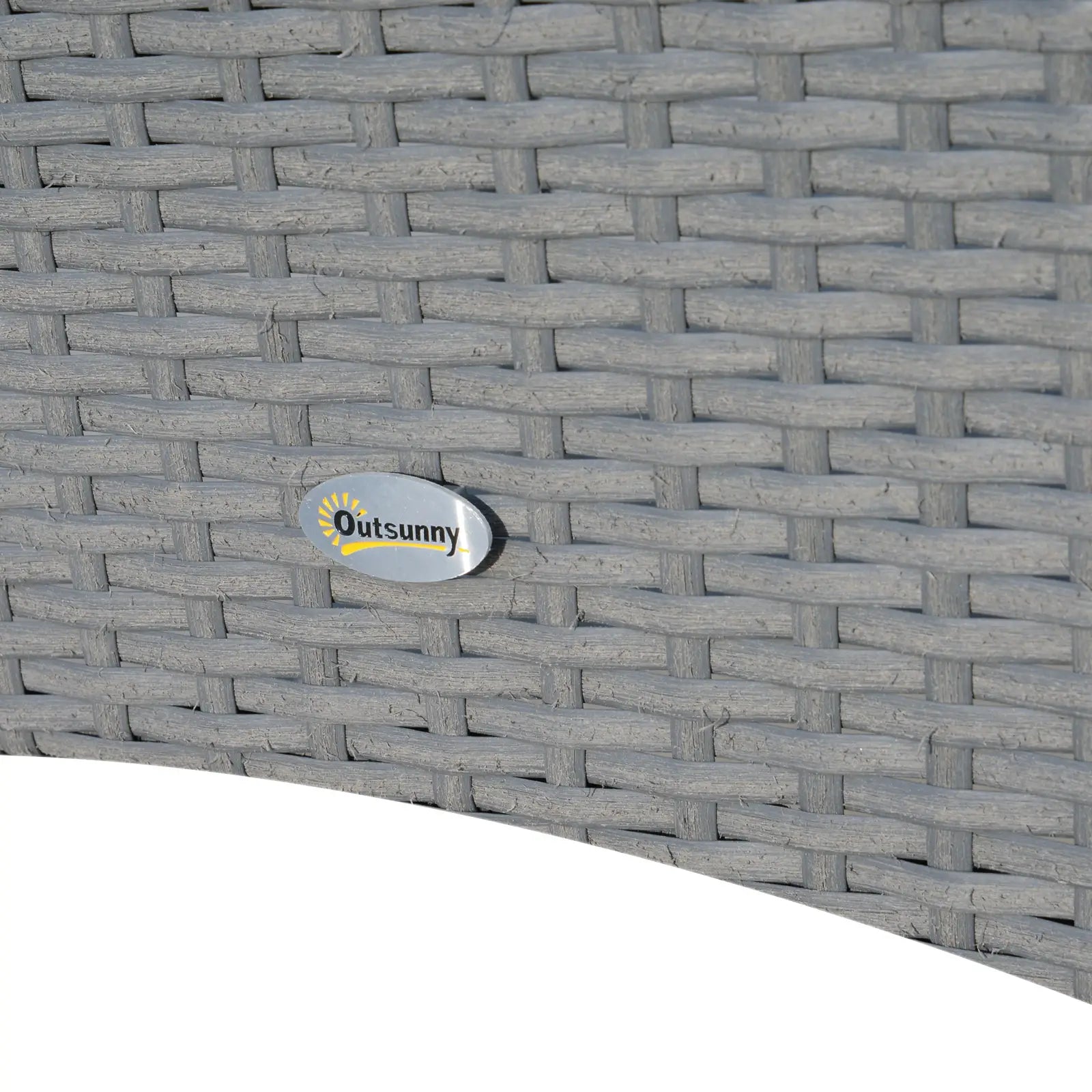 3-Piece Wicker Patio Set, Rattan Bistro with Glass Table, Grey Bistro Sets at Gallery Canada