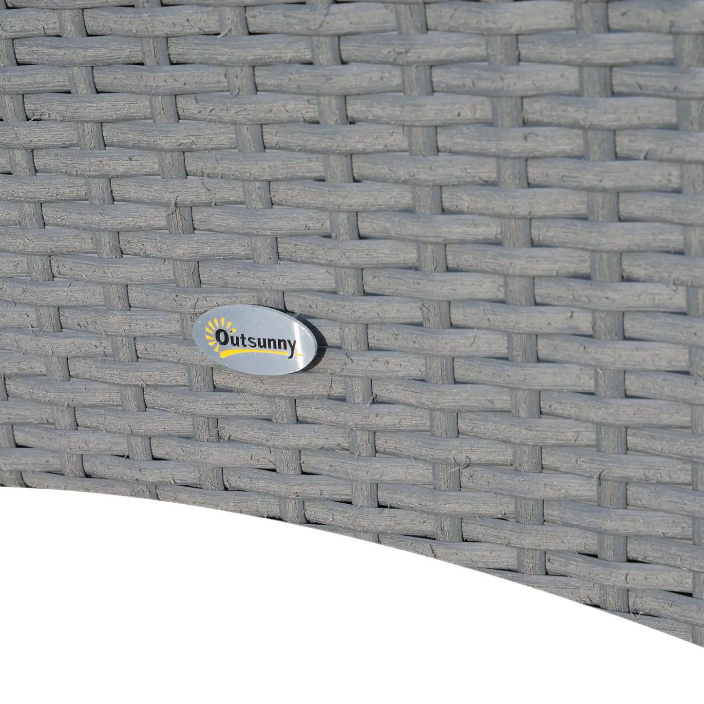 3-Piece Wicker Patio Set, Rattan Bistro with Glass Table, Grey Bistro Sets at Gallery Canada