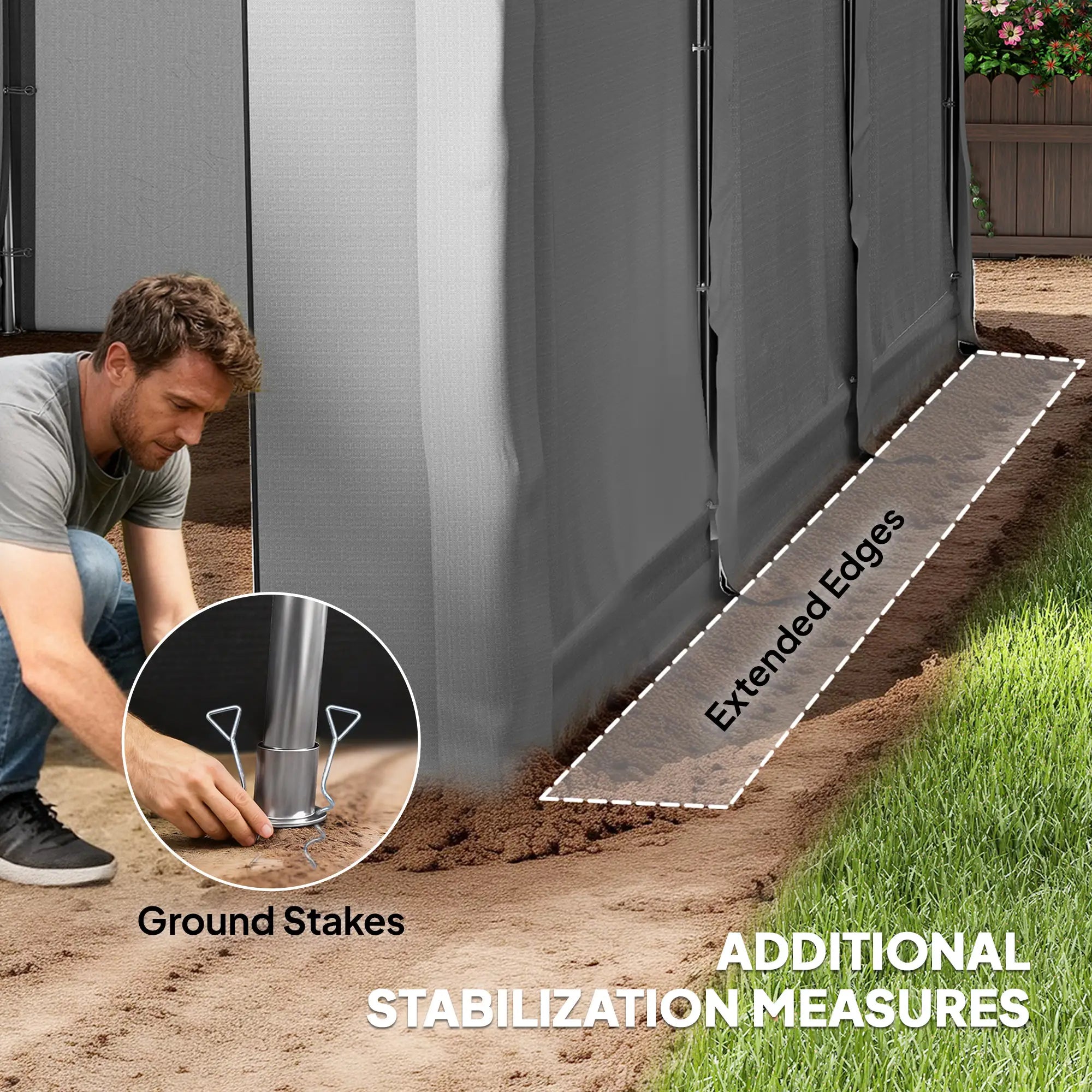 20' x 10' Portable Shed, Outdoor Storage Tent, Light Grey Portable Shed at Gallery Canada