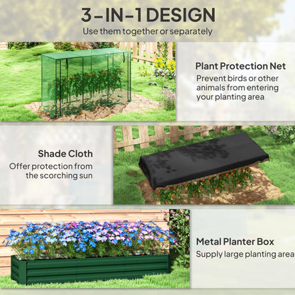 Galvanized Steel Planter Box, Raised Garden Bed, Crop Cage, Shade Cloth Raised Garden Beds at Gallery Canada