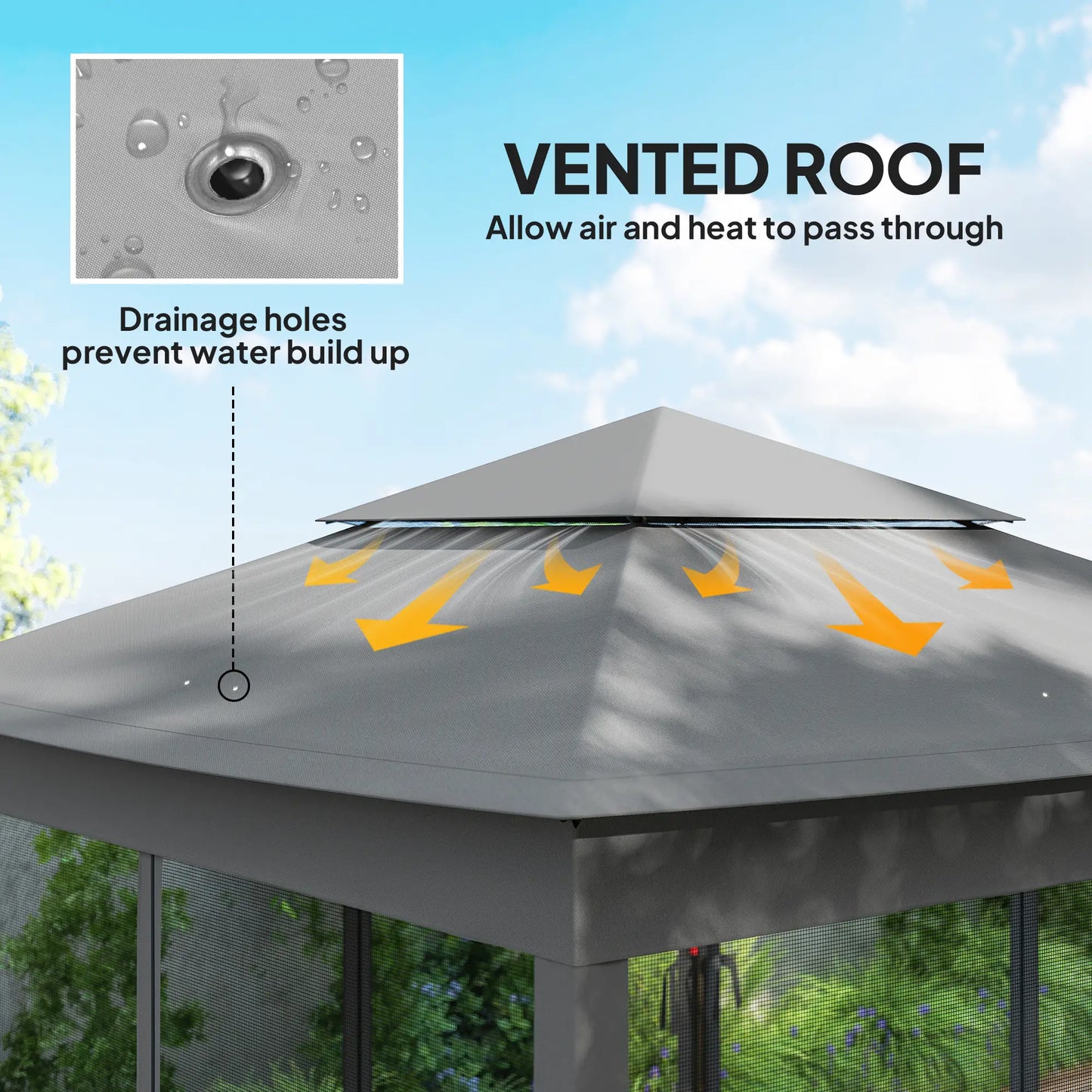 11' x 11' Pop Up Canopy, 2-Tier Soft Top Shelter, Dark Grey Pop Up Canopies at Gallery Canada