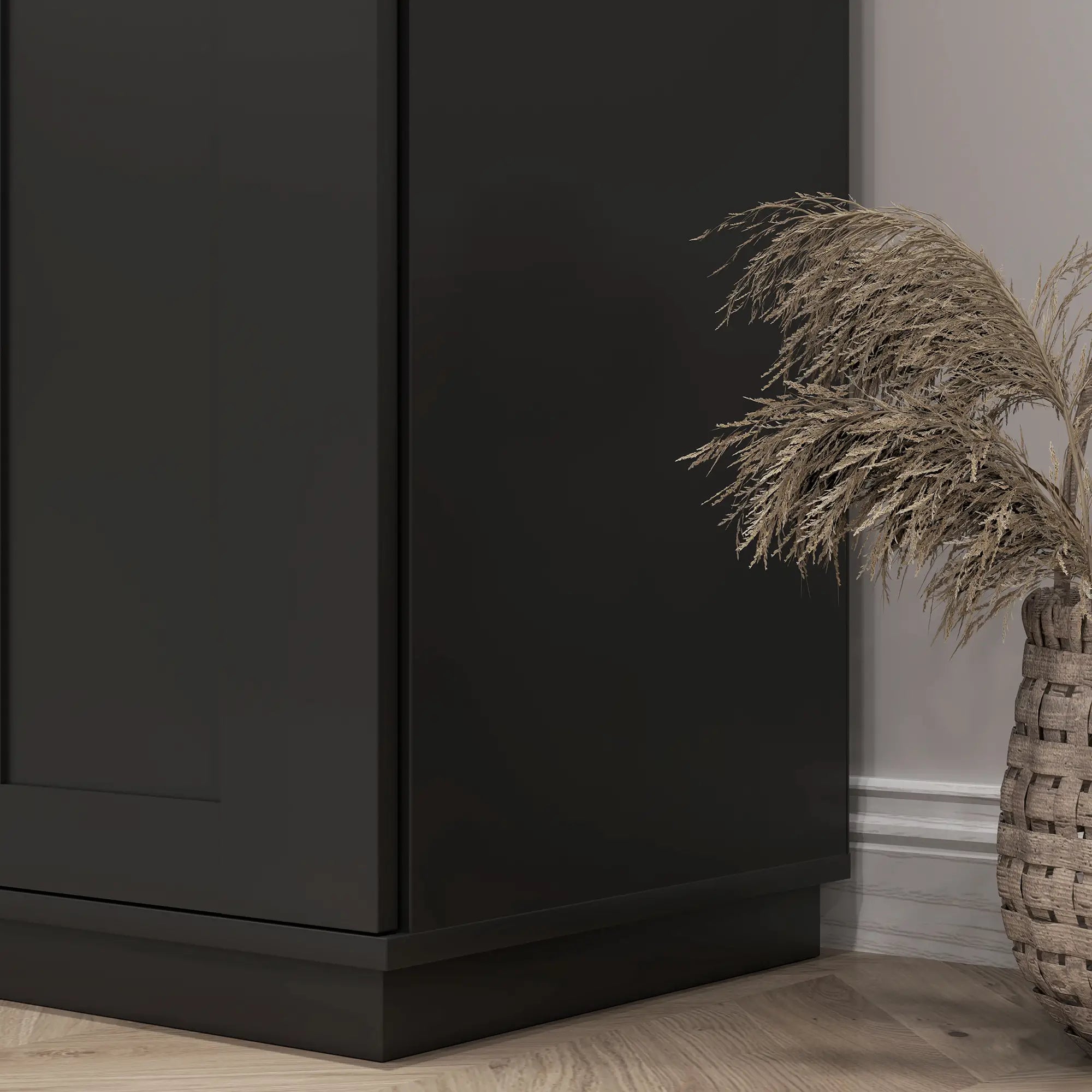 72 Storage Cabinet, 4 Doors, Drawer, 3 Adjustable Shelves, Black Kitchen Pantry Cabinets at Gallery Canada