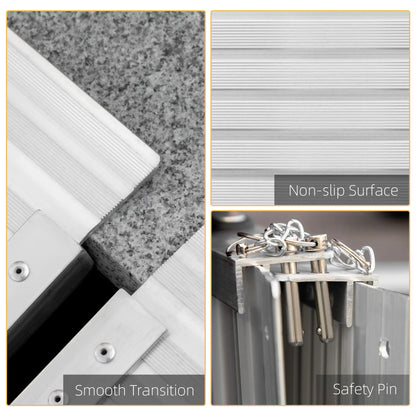 3ft Textured Aluminum Folding Wheelchair Ramp, Portable Threshold Ramp Knee Walker & Wheelchair Ramps at Gallery Canada