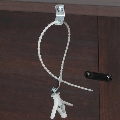 Electric Fireplace with Mantel, Freestanding Heater, 1400W, Brown Electric Fireplaces at Gallery Canada