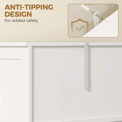 Freestanding Bathroom Cabinet, Glass Louvred Doors, Tall for Kitchen, Study Bathroom Cabinets at Gallery Canada