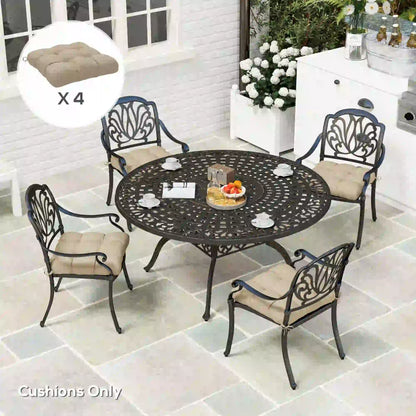 4-Piece Patio Chair Cushion Set With Ties, Indoor Outdoor Replacement Patio Chair Cushions at Gallery Canada