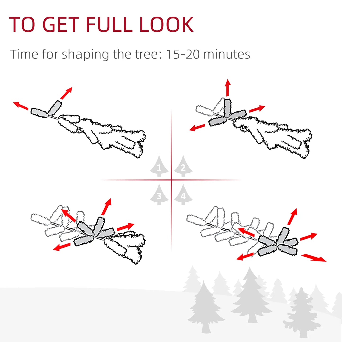 7FT Pencil Christmas Tree, Artificial, Automatic Open, Blue Pencil Christmas Trees at Gallery Canada