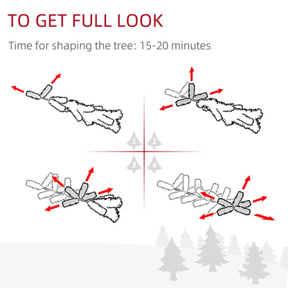 7FT Pencil Christmas Tree, Artificial, Automatic Open, Blue Pencil Christmas Trees at Gallery Canada