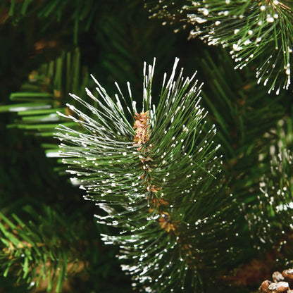 6FT Artificial Christmas Snow Pine Tree, Pinecone Decor, Green Artificial Christmas Trees at Gallery Canada