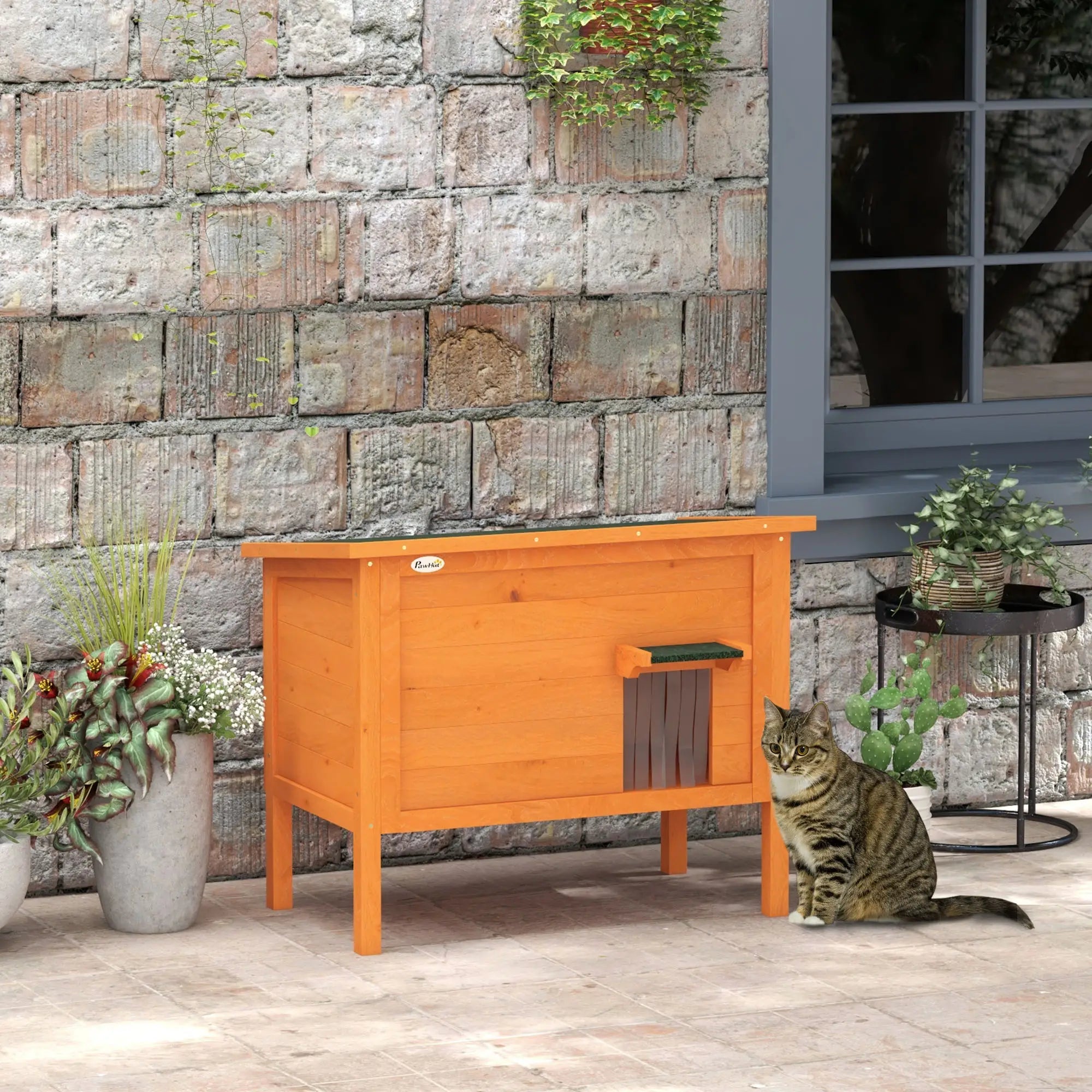 Outdoor Insulated Cat House, Asphalt Roof, Removable Floor, for Small Animals Cat Houses at Gallery Canada