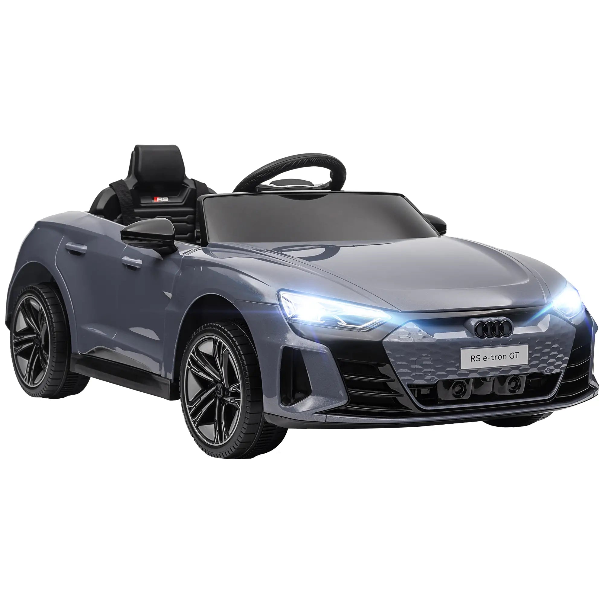 12V Ride-On Car With Remote Control, 3.1 MPH, Grey Electric Toy Cars at Gallery Canada
