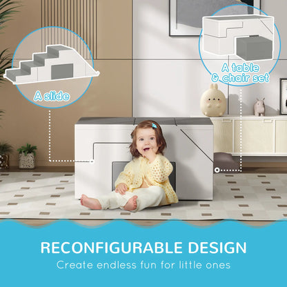 2-Piece Soft Play Kids Foam Set, for Crawl and Climb, Light Grey Kids Gym & Playmats at Gallery Canada