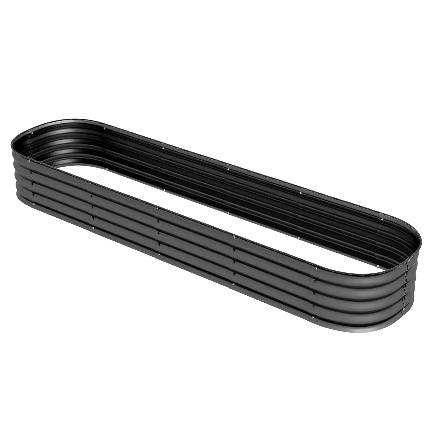 7.9 x 2 x 1ft Galvanized Raised Garden Bed, Metal Planter Box, Dark Grey Raised Garden Beds Dark Grey at Gallery Canada