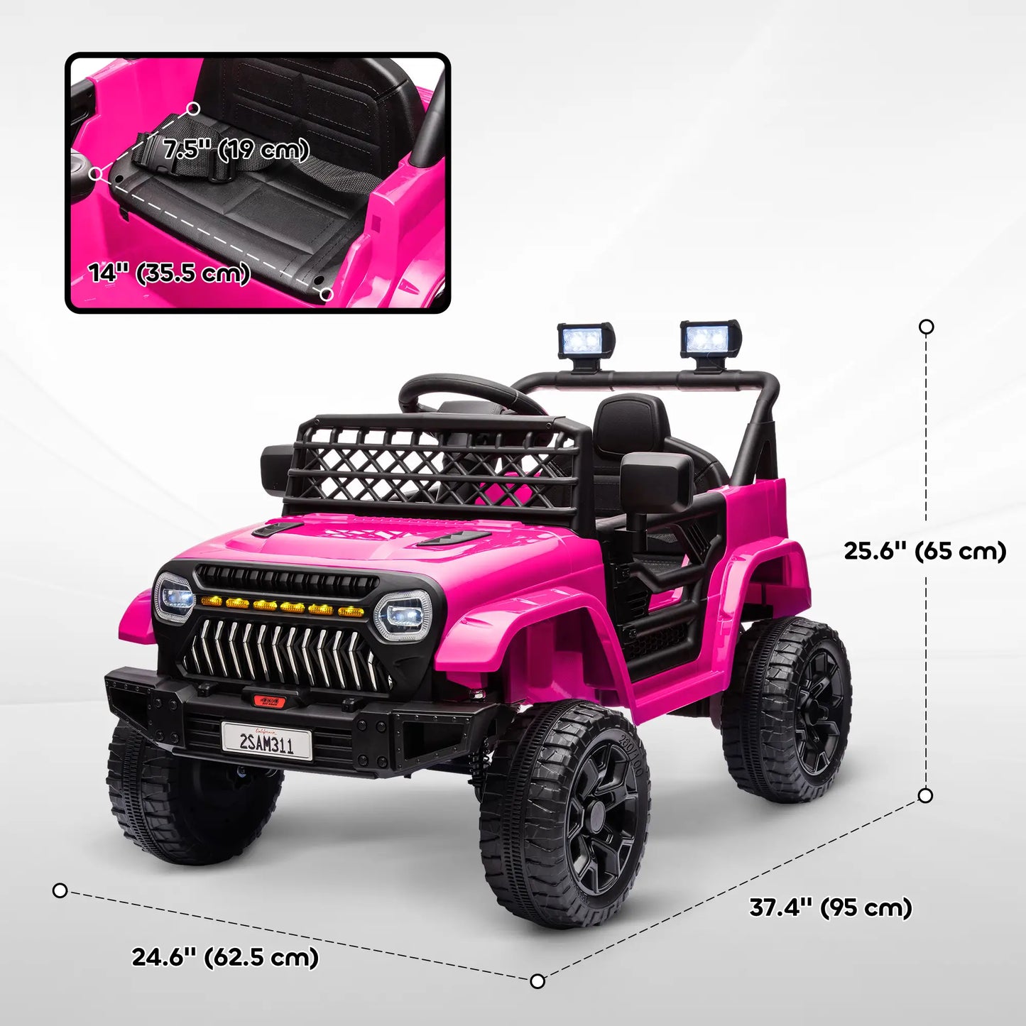 12V Ride On Truck, Electric Car For Kids, Pink Electric Toy Cars at Gallery Canada
