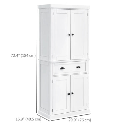 Kitchen Cabinet With 2 Drawers, MDF Board, White Kitchen Pantry Cabinets at Gallery Canada